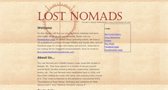 Desktop Screenshot of lostnomadsmusic.com