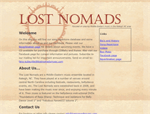 Tablet Screenshot of lostnomadsmusic.com